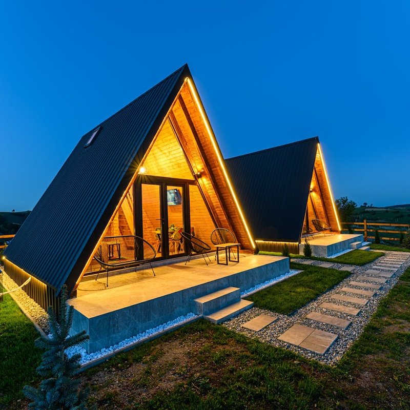 Poiana Mărului - Green Hill cabană A-frame